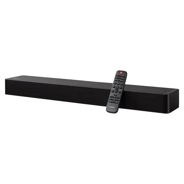 MEDION® Barra de sonido LIFE® P61155 2.0, complemento ideal para la televisión o el cine en casa, transmisión inalámbrica de música desde el Smartphone & Co a través de Bluetooth® 5.1, barra de sonido compacta con mando a distancia y táctil