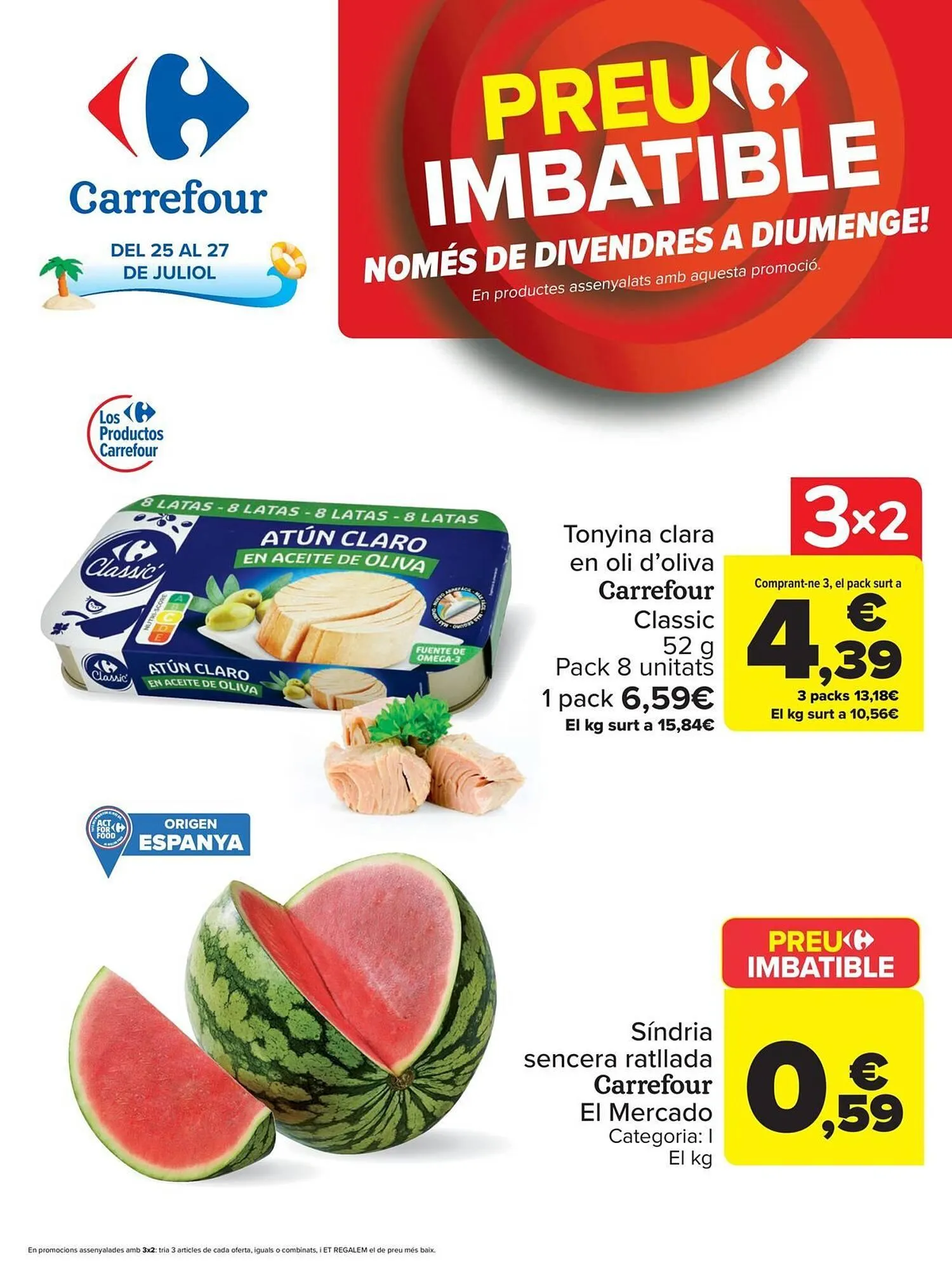 Catálogo de Folleto Carrefour 25 de julio al 27 de julio 2025 - Página 1