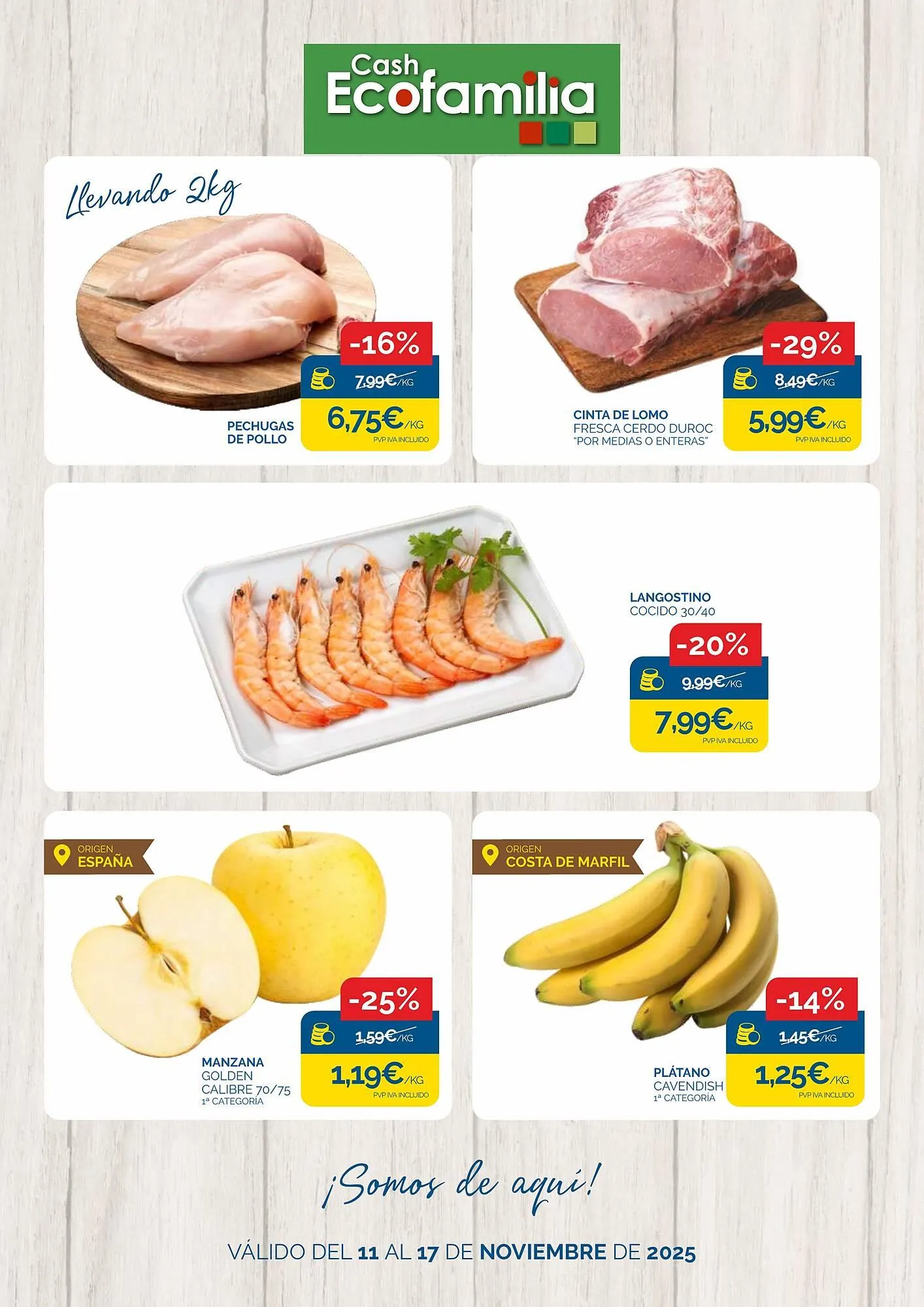 Catálogo de Folleto Cash Ecofamilia 11 de noviembre al 17 de noviembre 2025 - Página 1