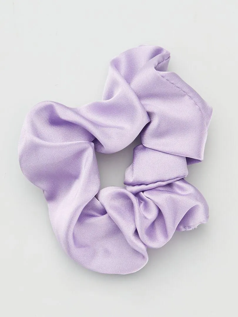 pack de 3 gomas + coletero satinados - PURPURA