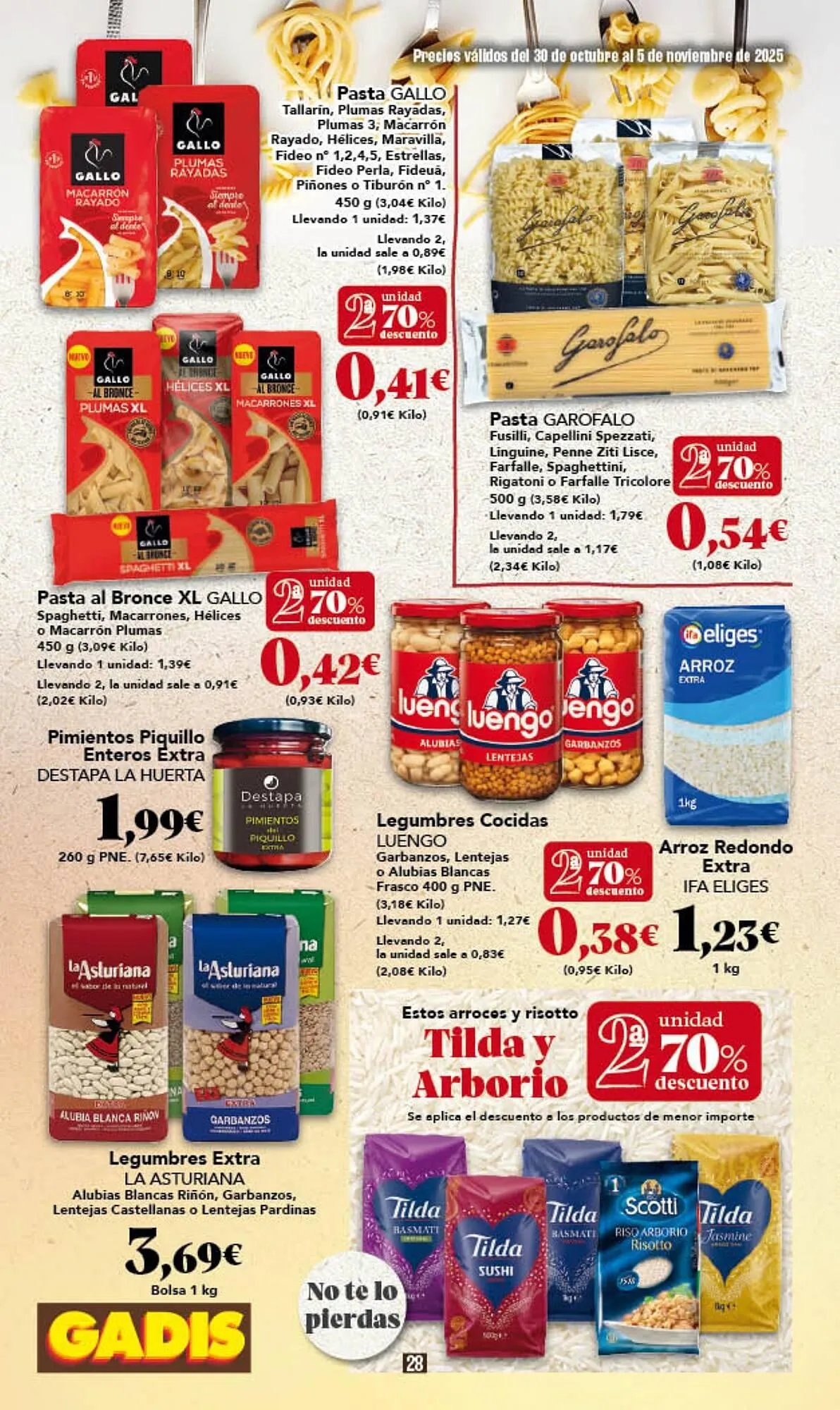 Catálogo de Folleto Gadis 30 de octubre al 5 de noviembre 2025 - Página 28