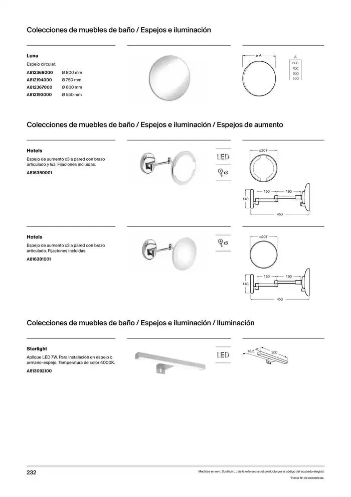 Catálogo de Colecciones de Baño, Muebles y Accesorios 9 de enero al 31 de diciembre 2025 - Página 234