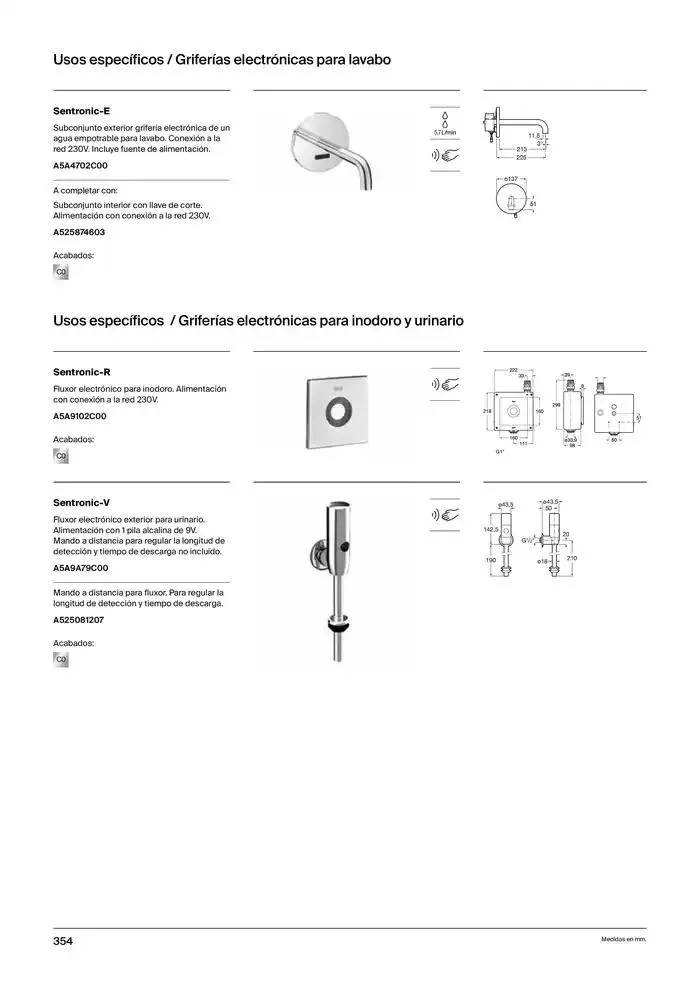 Catálogo de Colecciones de Baño, Muebles y Accesorios 9 de enero al 31 de diciembre 2025 - Página 356