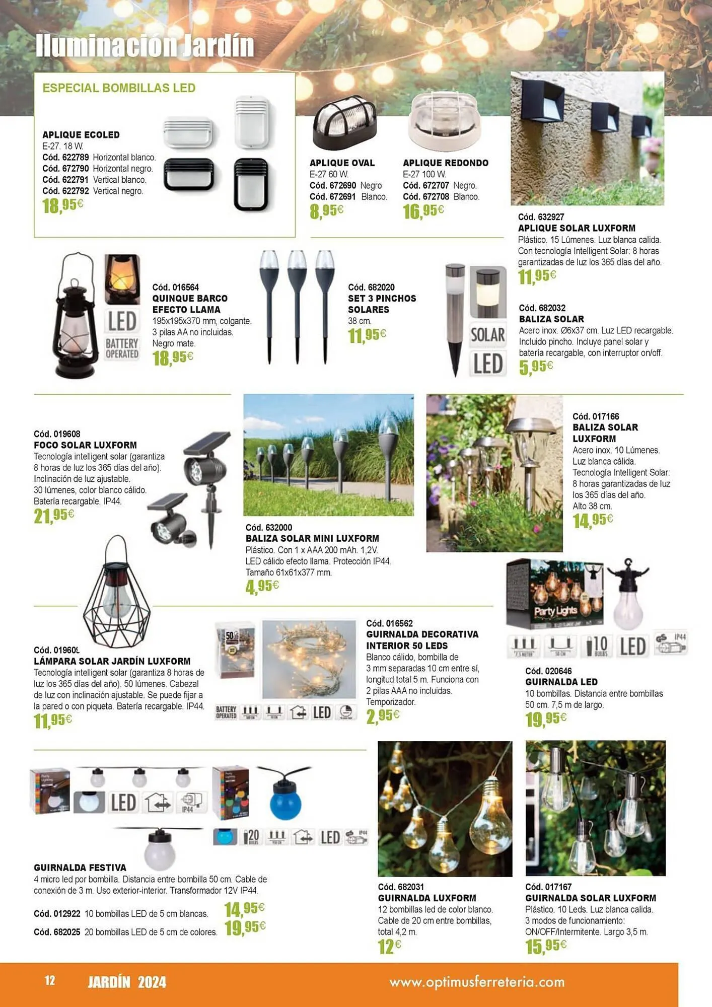 Catálogo de Folleto Optimus 21 de marzo al 31 de agosto 2024 - Página 12