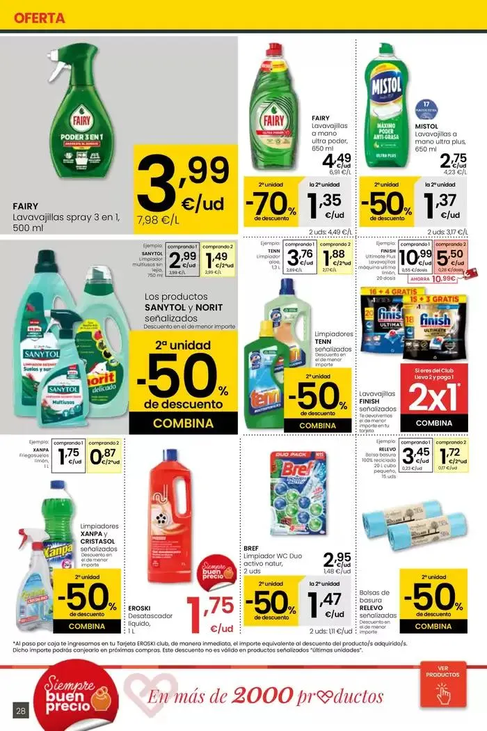 Catálogo de Precio más bajo EROSKI CENTER 13 de marzo al 26 de marzo 2025 - Página 28
