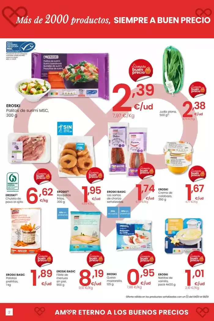 Catálogo de Más de 2000 productos, SIEMPRE A BUEN PRECIO HIPERMERCADOS EROSKI 4 de enero al 14 de enero 2025 - Página 2