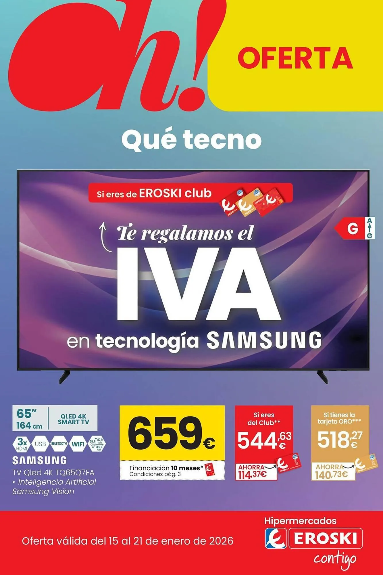 Catálogo de Folleto Eroski 15 de enero al 21 de enero 2026 - Página 1