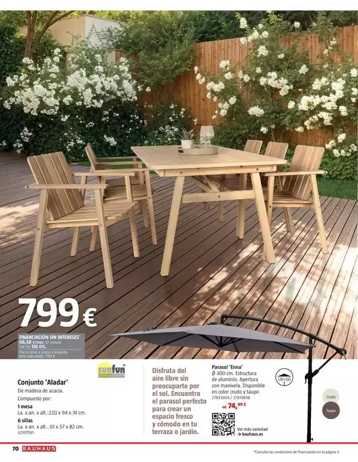 Catálogo de VERANO. Jardín, terraza, balcón.  26 de marzo al 20 de abril 2025 - Página 70