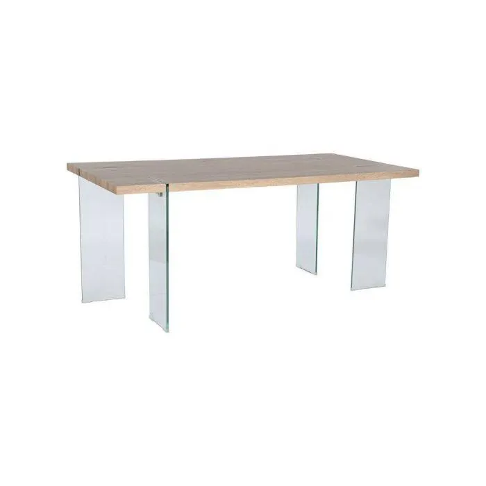 Mesa de Comedor de Madera y Cristal MB-20854