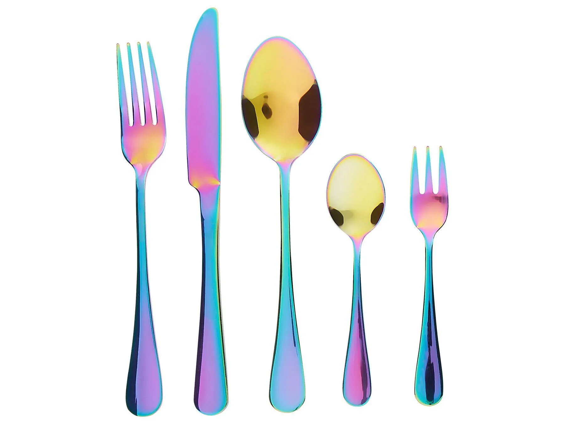 Cubertería de 30 piezas FUSILLI Multicolor
