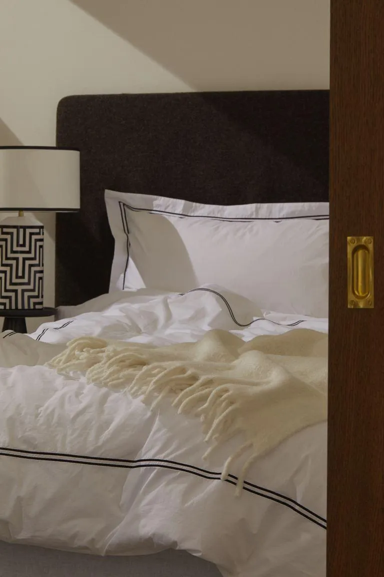 Funda nórdica doble en percal de algodón