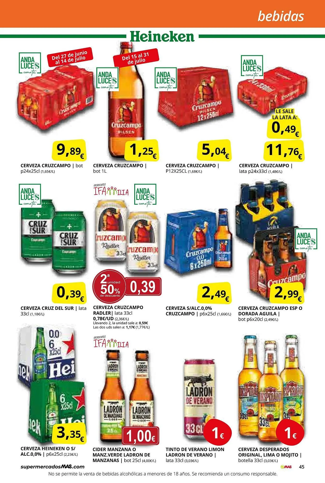 Catálogo de Folleto Supermercados MAS 27 de junio al 31 de julio 2025 - Página 45