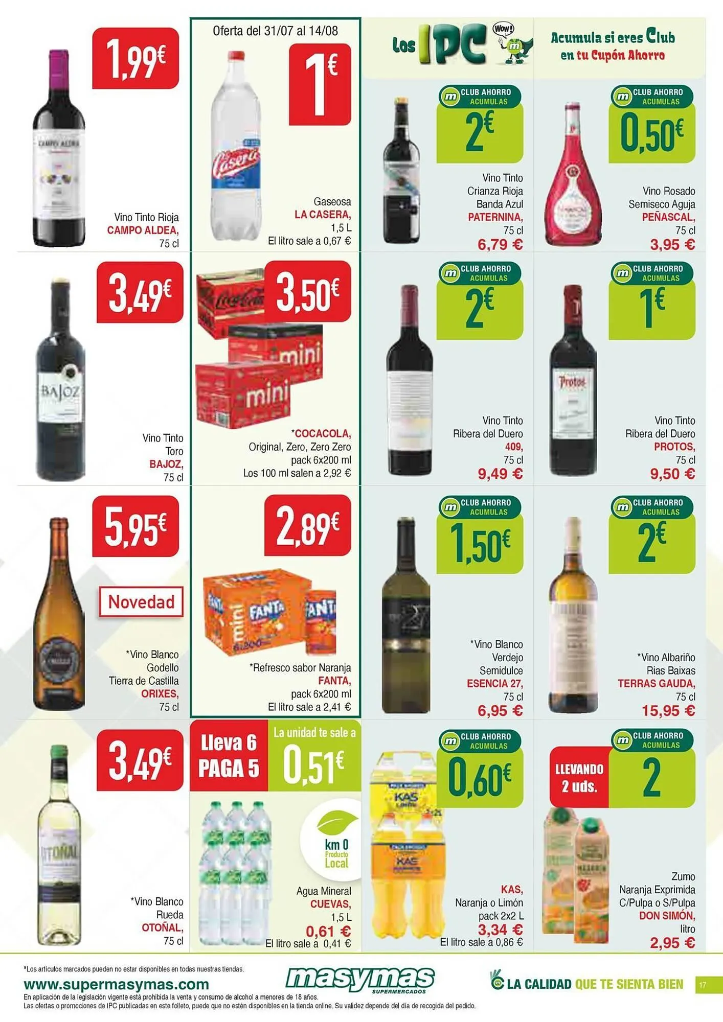 Catálogo de Folleto Masymas 31 de julio al 3 de septiembre 2025 - Página 17