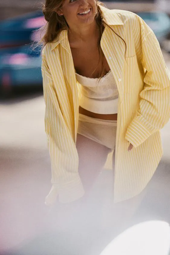 CAMISA OVERSIZE RAYAS