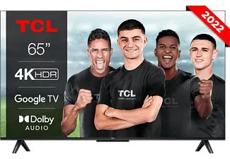 TV LED 65" - TCL 65P635, LCD, 4K HDR TV, Google TV, Control por voz, Smart TV, Dolby Audio, HDR10, Negro