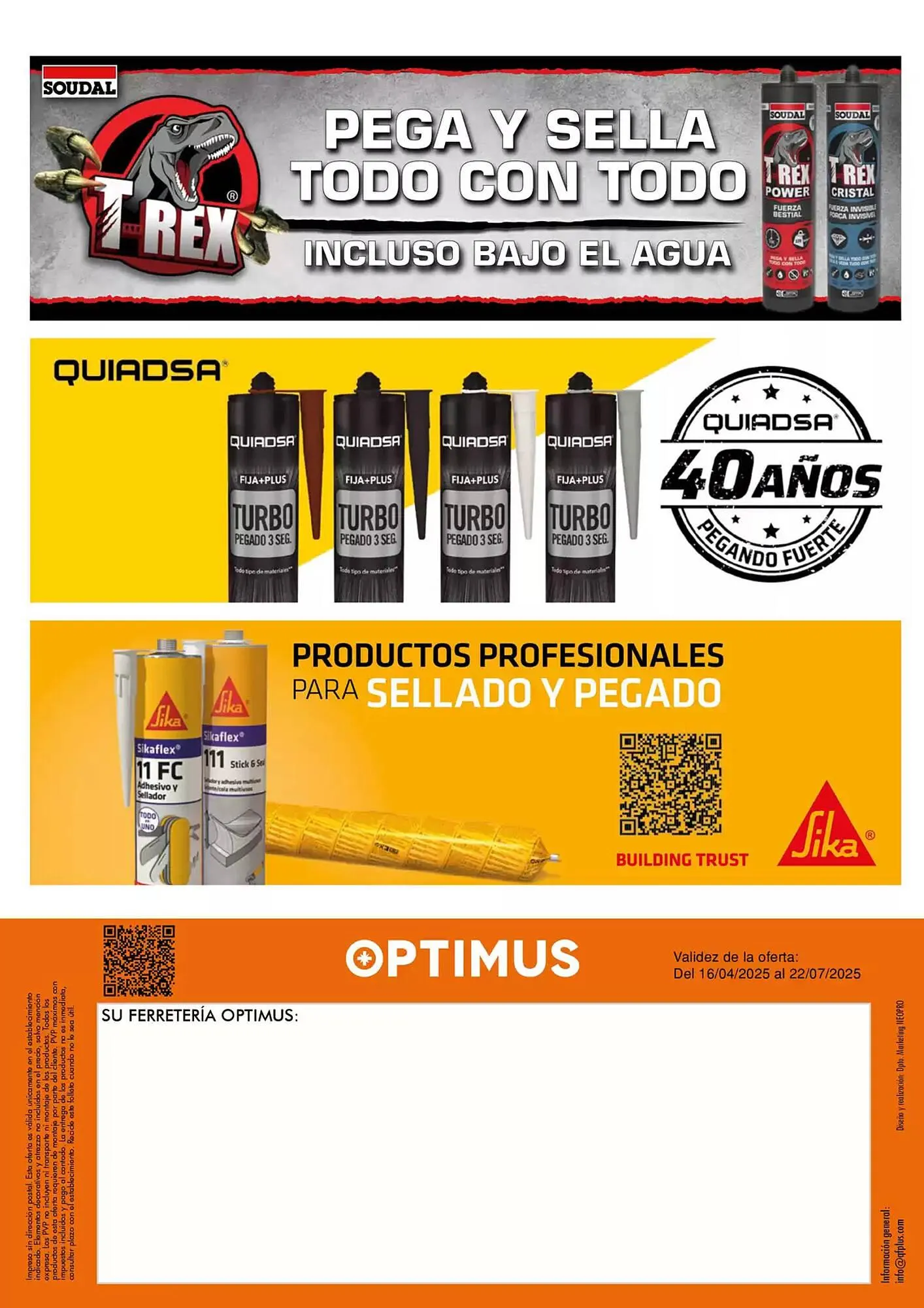 Catálogo de Folleto Optimus 16 de abril al 22 de julio 2025 - Página 52