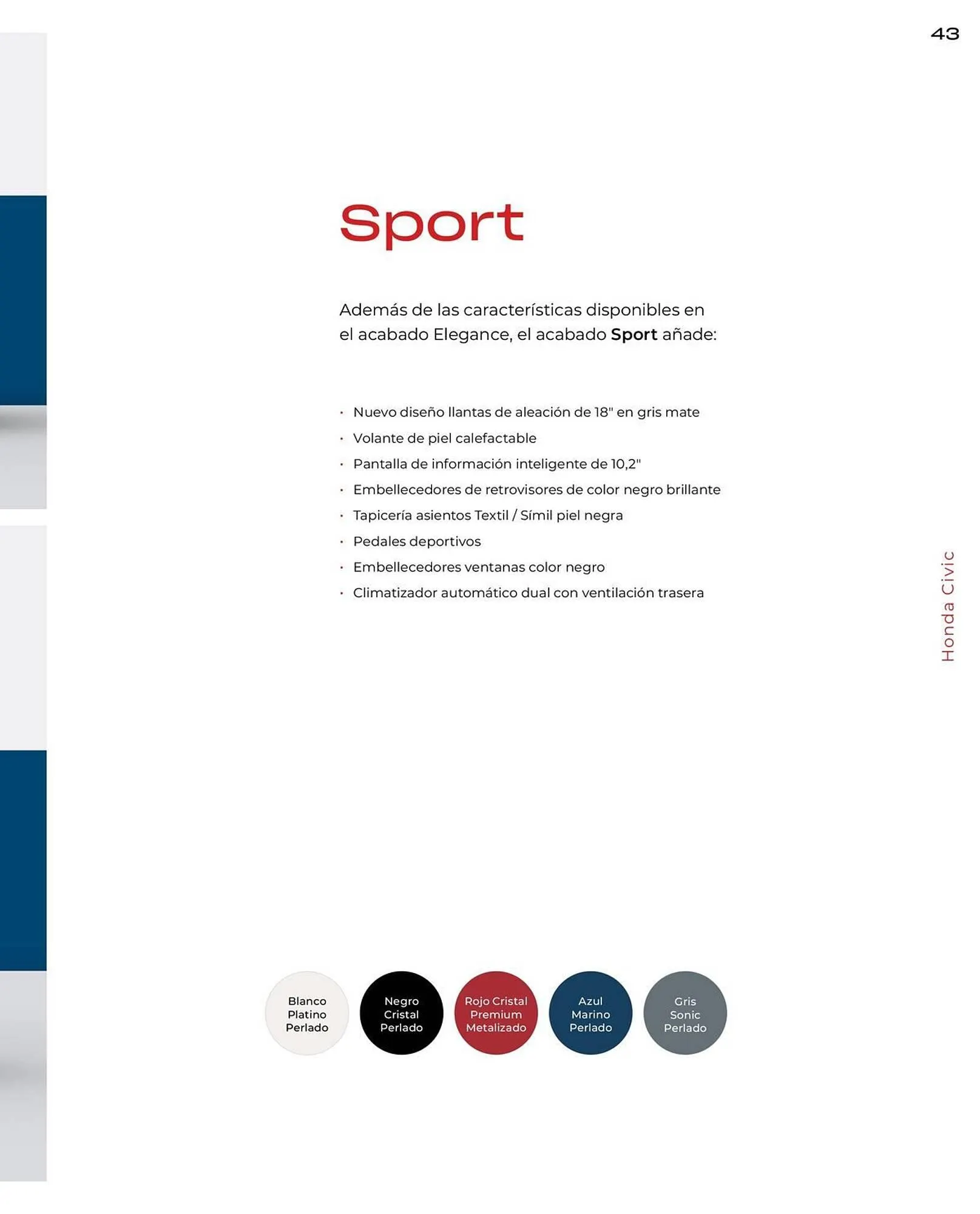 Catálogo de Folleto Honda 21 de enero al 31 de diciembre 2026 - Página 43