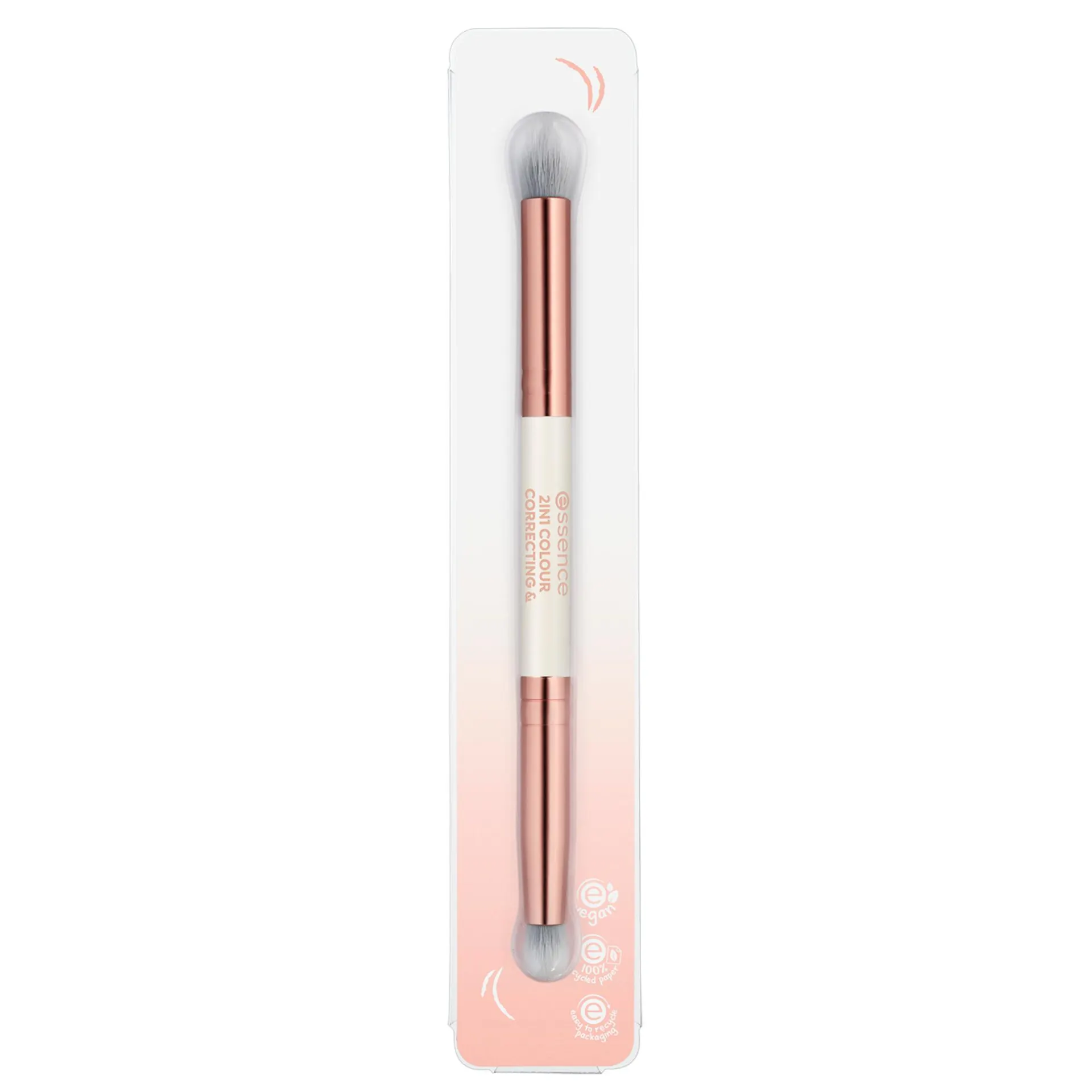 2in1 COLOUR CORRECTING & CONTOURING BRUSH pincel 2en1 para corrector y contouring