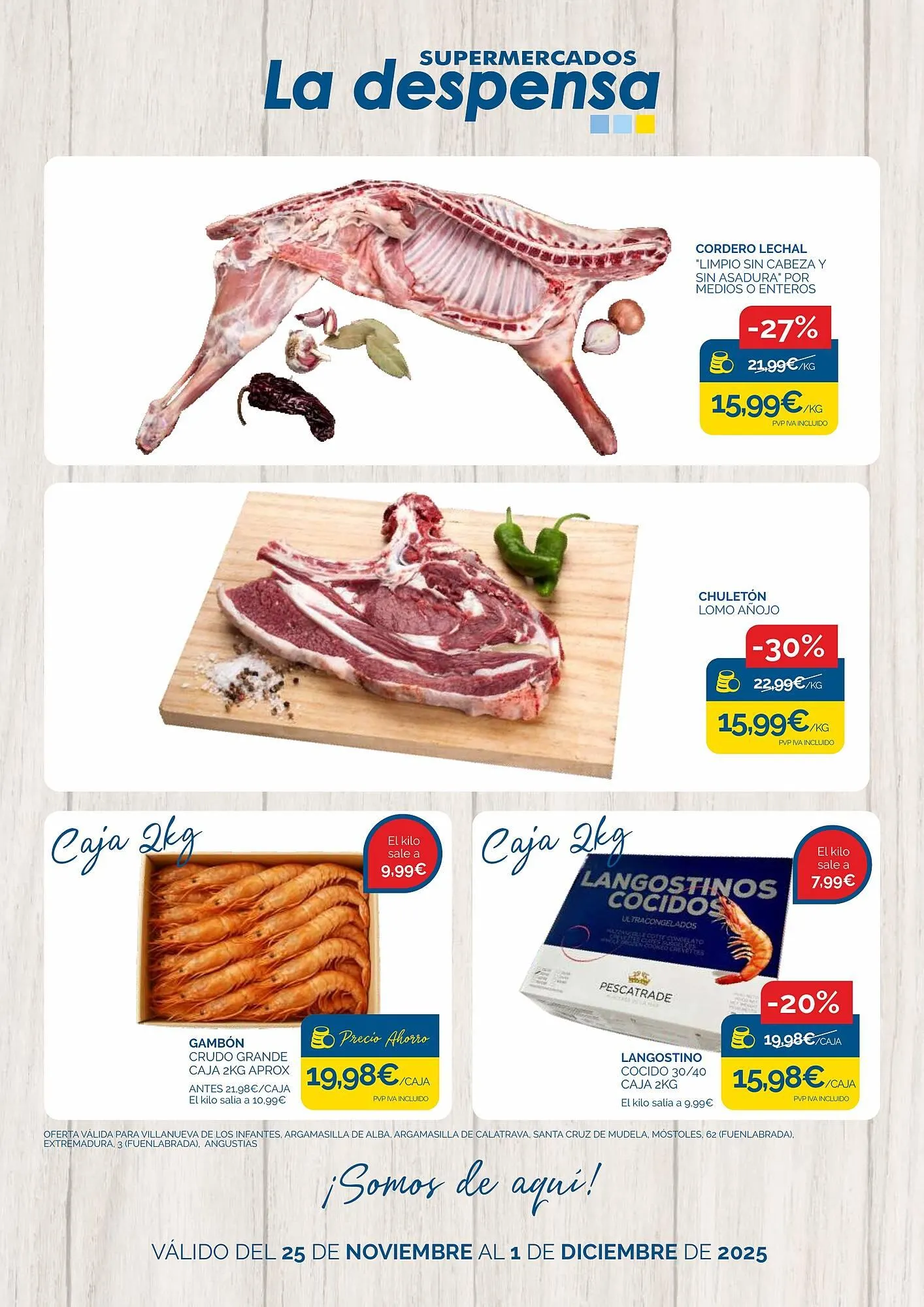 Catálogo de Folleto Supermercados La Despensa 25 de noviembre al 1 de diciembre 2025 - Página 1