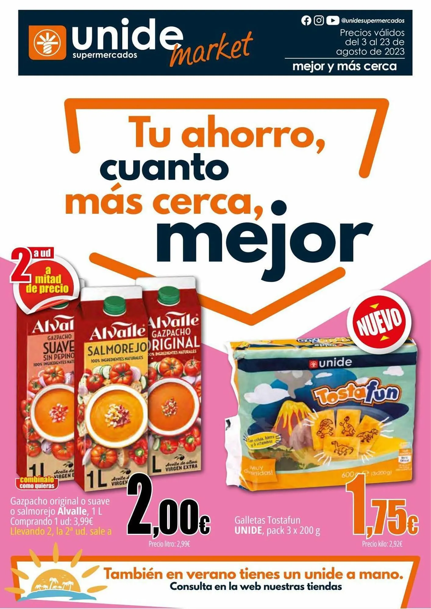 Catálogo de Folleto Unide Supermercados 3 de agosto al 23 de agosto 2023 - Página 1