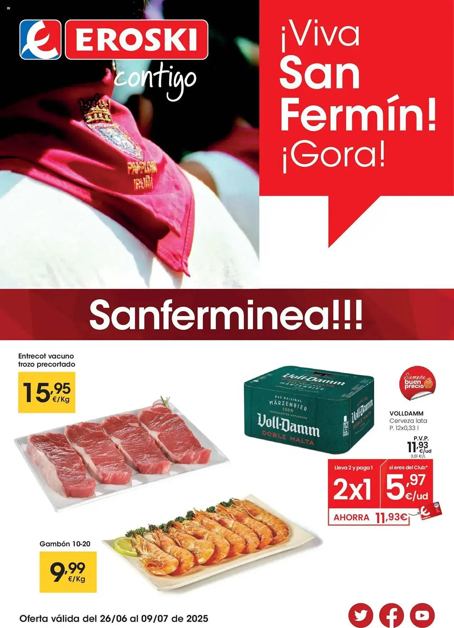 Catálogo de Folleto Eroski 26 de junio al 9 de julio 2025 - Página 1
