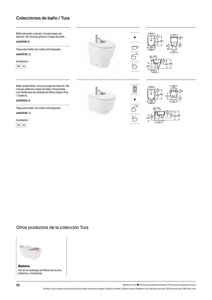 Catálogo de Colecciones de Baño, Muebles y Accesorios 9 de enero al 31 de diciembre 2025 - Página 78