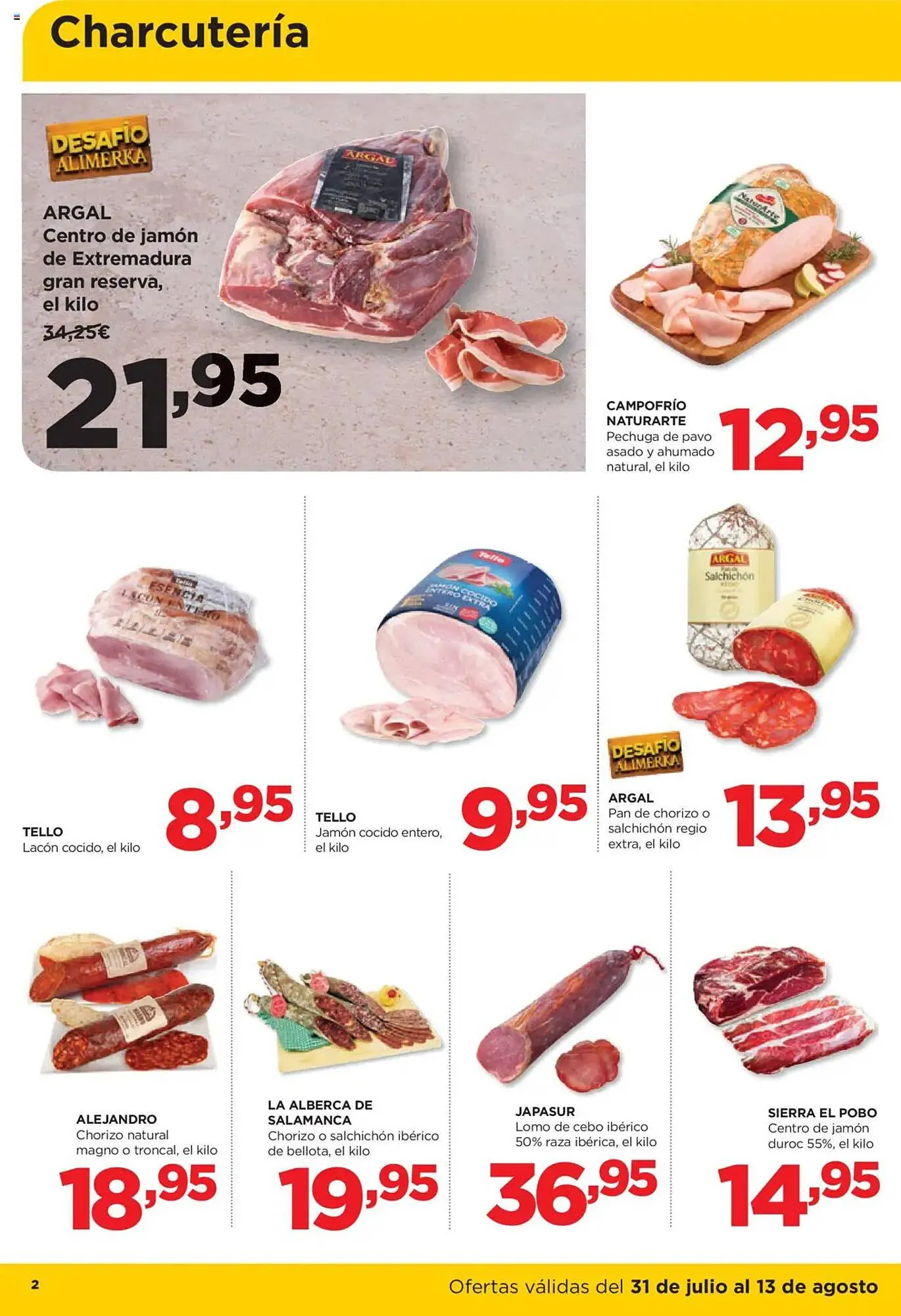 Catálogo de Folleto Alimerka 31 de julio al 13 de agosto 2025 - Página 2