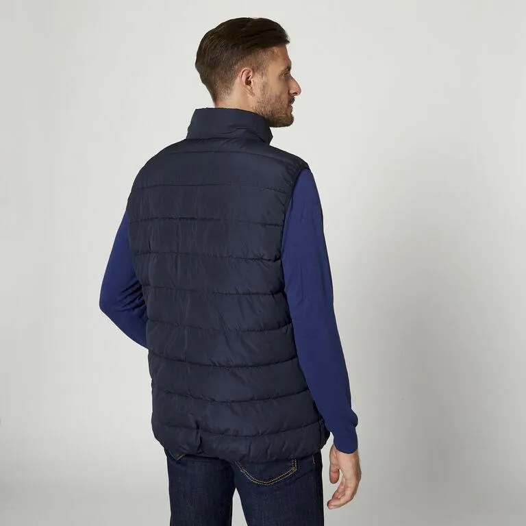 Chaleco acolchado de hombre bicolor