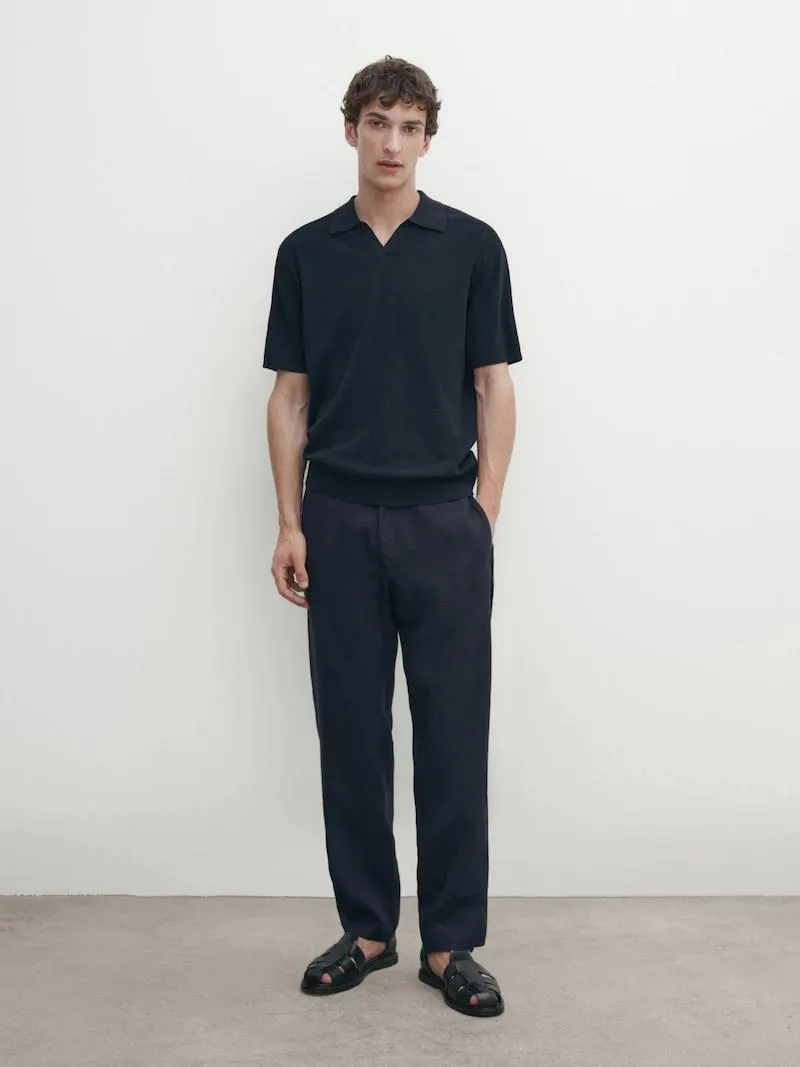 Polo de punto con algodón