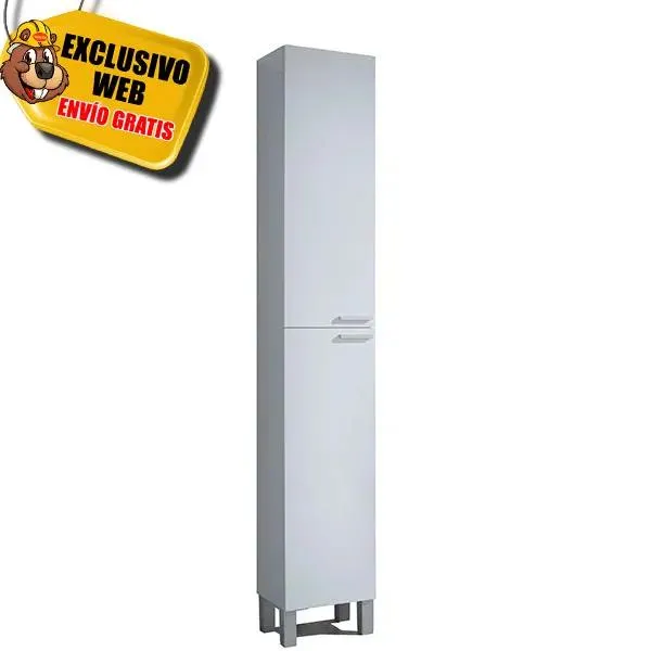 Columna de baño 2 puertas 4 estantes Koncept