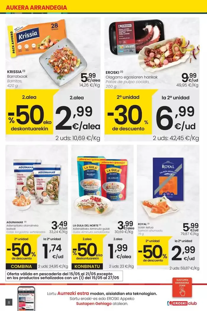 Catálogo de AUKERA OFERTA HIPERMERKATUAK EROSKI 15 de mayo al 27 de mayo 2025 - Página 8