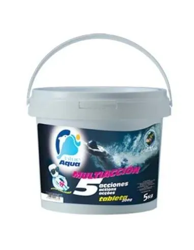 Cloro 5 Acciones en tabletas para piscinas