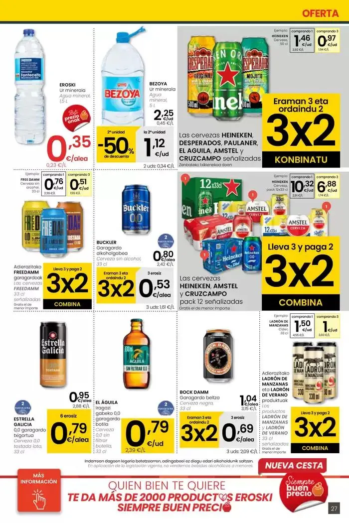 Catálogo de AUKERA OFERTA HIPERMERKATUAK EROSKI 2 de mayo al 13 de mayo 2025 - Página 27