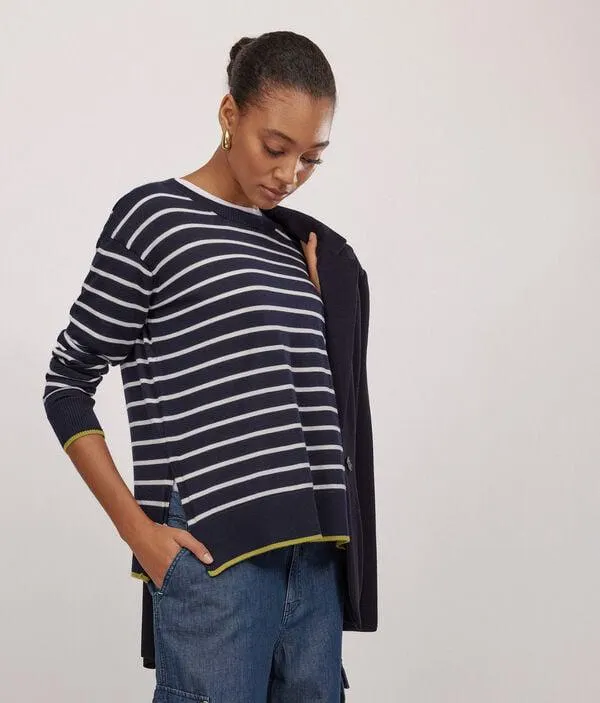 Jersey de cashmere de rayas