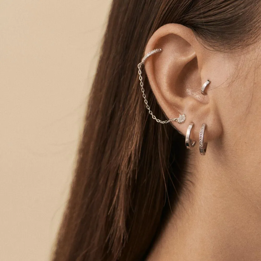 Piercing mini TINY - Cristal / Plateado