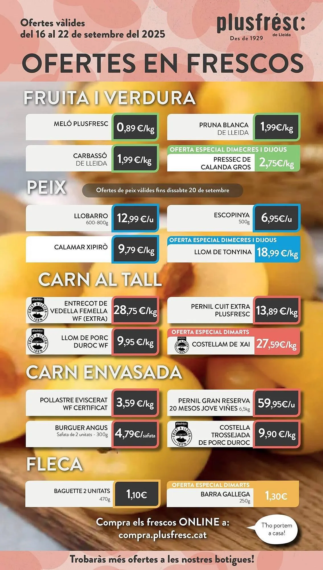 Catálogo de Folleto Plusfresc 16 de septiembre al 22 de septiembre 2025 - Página 1