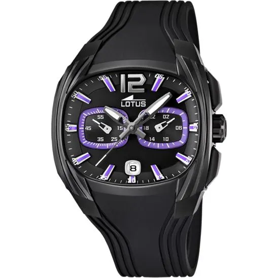 RELOJ DE HOMBRE LOTUS CON ESFERA NEGRA 15757/3