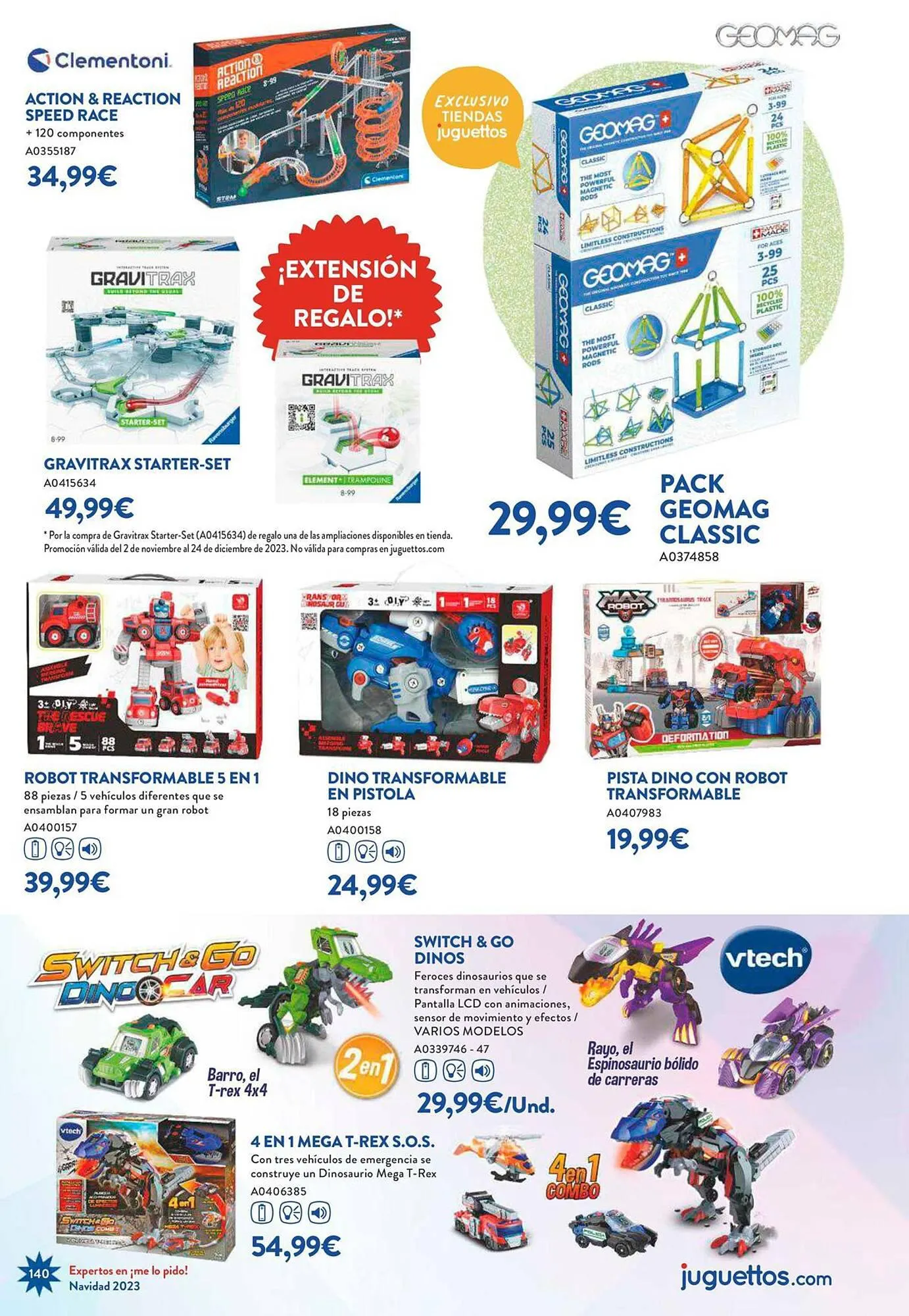 Catálogo de Folleto Juguettos 6 de noviembre al 24 de diciembre 2023 - Página 140