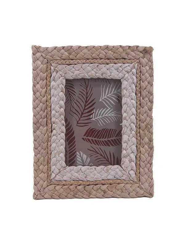 Marco de fotos de cuerda trenzada