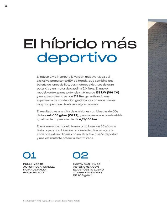 Catálogo de Honda Civic-Hybrid 30 de agosto al 31 de diciembre 2024 - Página 6