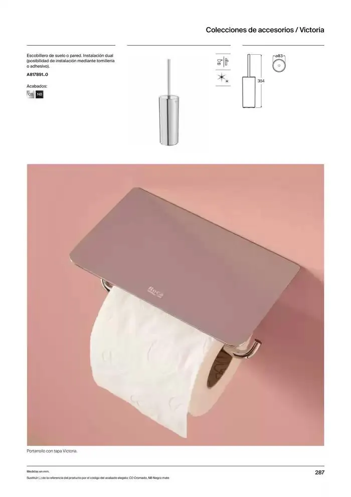 Catálogo de Colecciones de Baño, Muebles y Accesorios 9 de enero al 31 de diciembre 2025 - Página 289