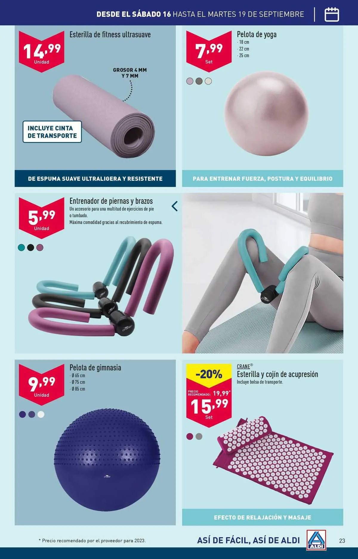 Catálogo de ALDI Folleto 12 de septiembre al 17 de septiembre 2023 - Página 23