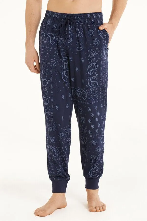 Pantalón Largo de Algodón con Puños