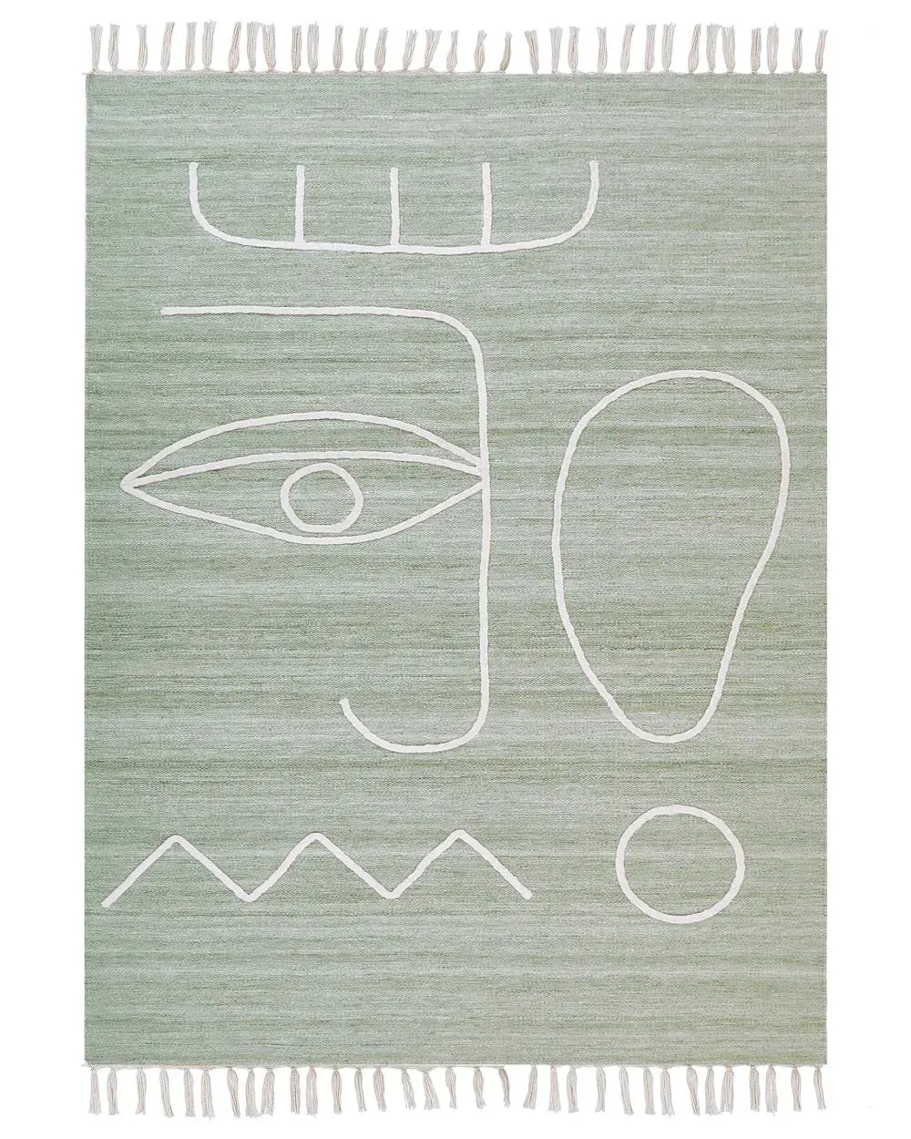 Alfombra de exterior YAVU Verde claro 140 x 200 cm