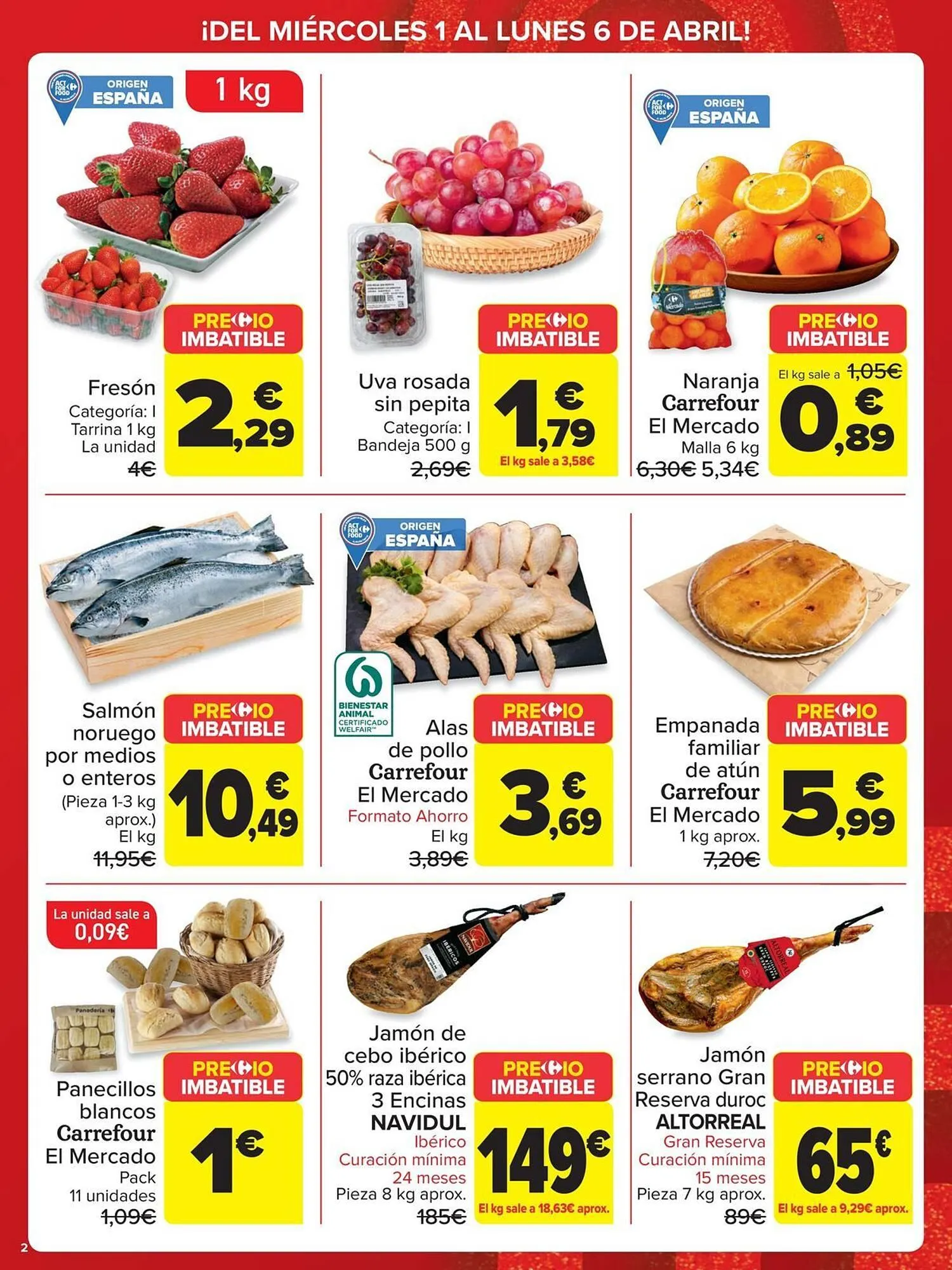 Catálogo de Folleto Carrefour 1 de abril al 6 de abril 2026 - Página 2