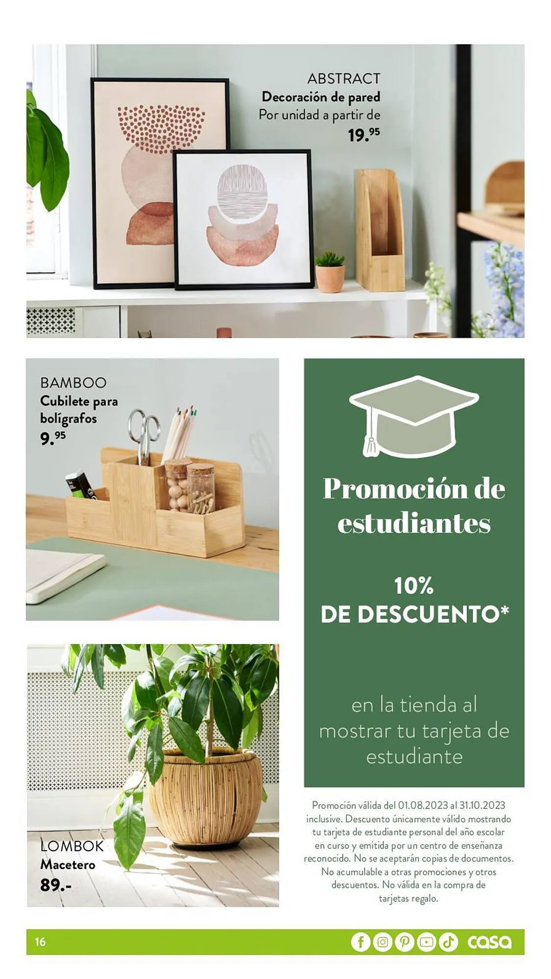 Catálogo de Folleto Casa 20 de julio al 6 de septiembre 2023 - Página 16