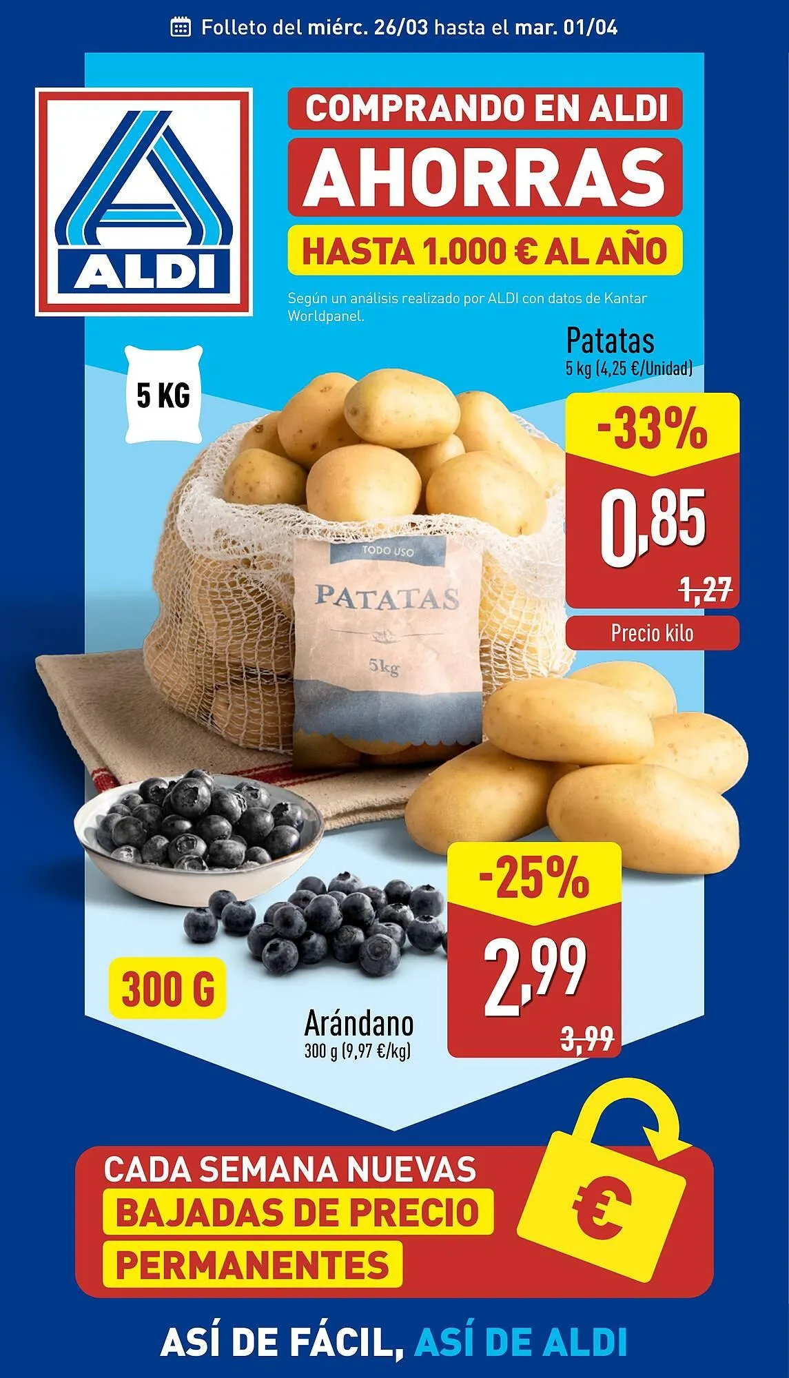 Catálogo de Folleto ALDI 26 de marzo al 1 de abril 2025 - Página 1