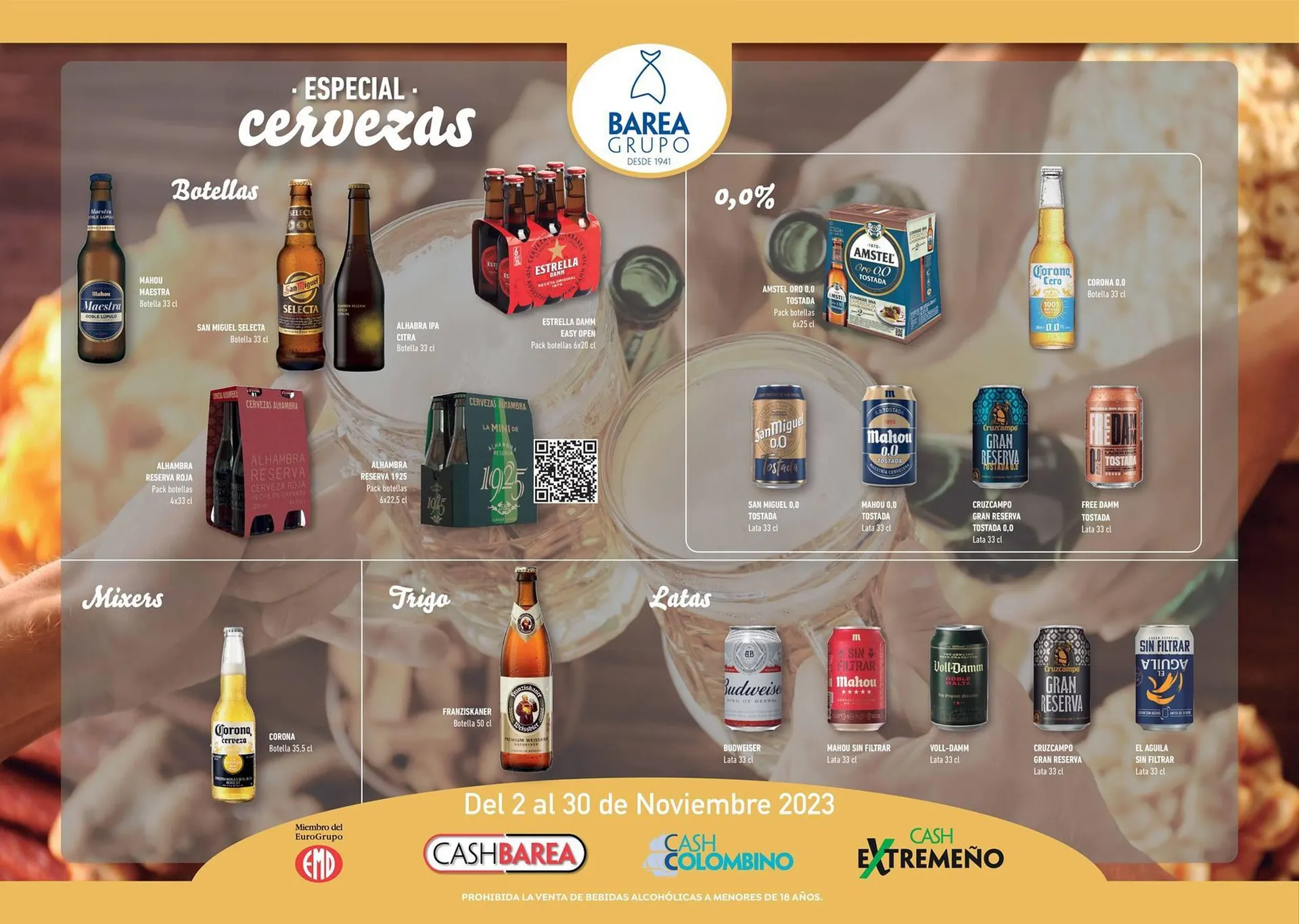 Catálogo de Folleto Cash Barea 6 de noviembre al 30 de noviembre 2023 - Página 1