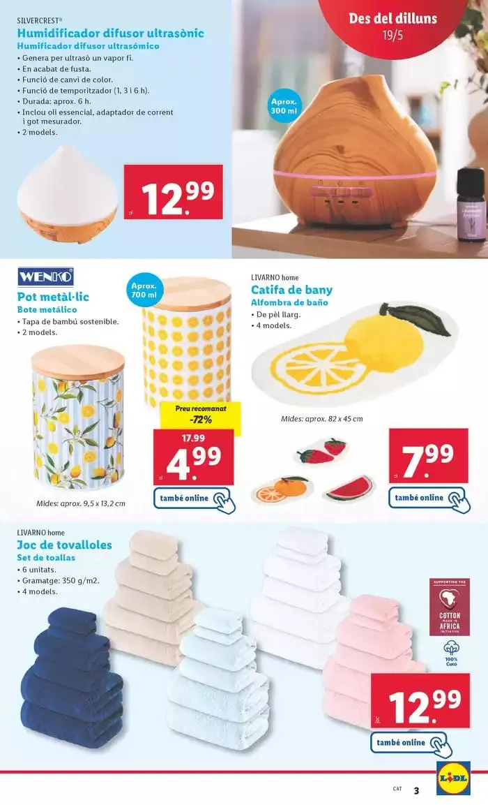 Catálogo de ¡Bazar Lidl! Ofertas válidas del 19/05 al 25/05 19 de mayo al 25 de mayo 2025 - Página 3