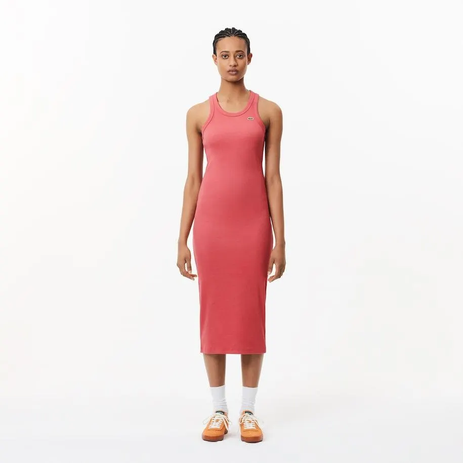 Vestido de mujer Lacoste en algodón ecológico sin mangas